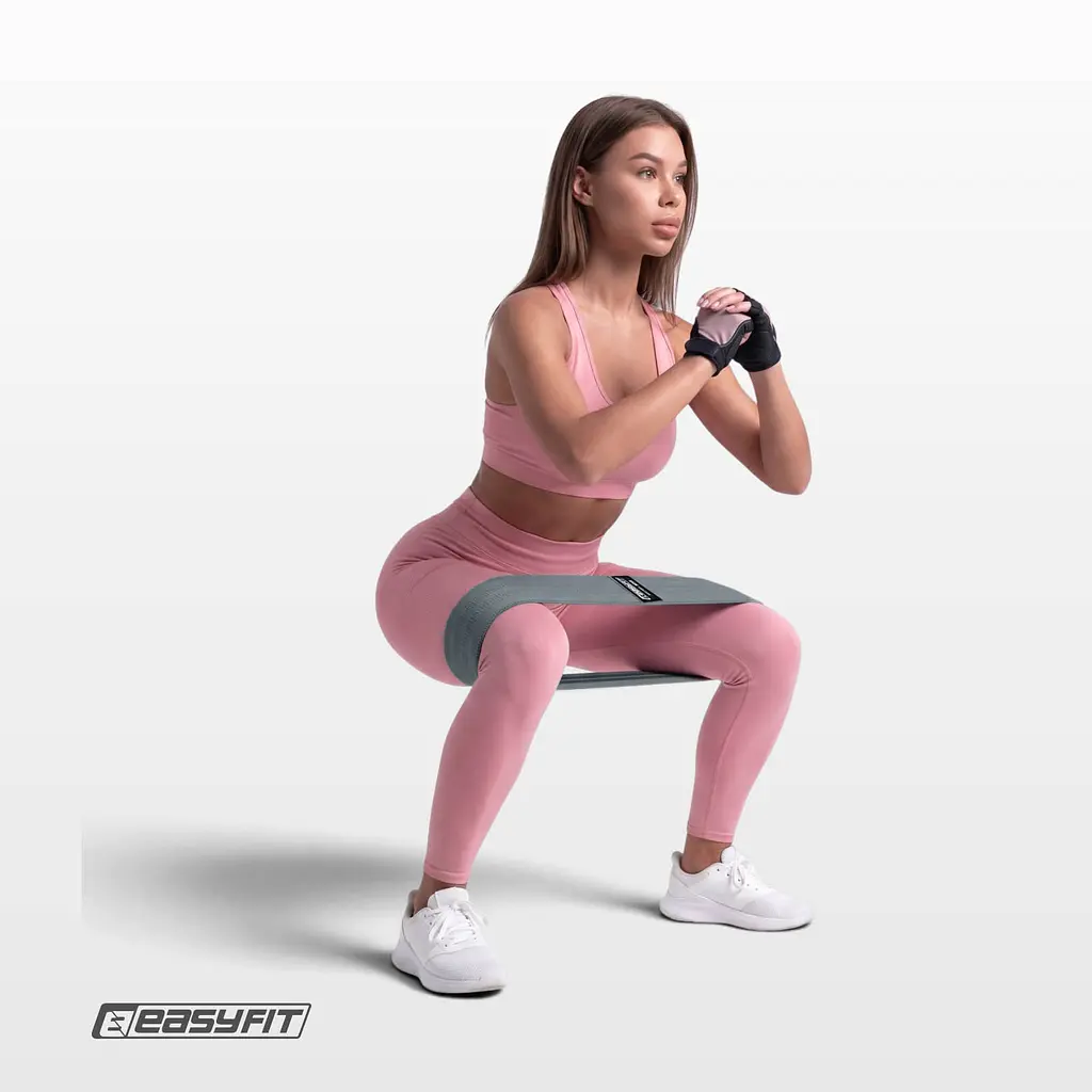 Тканинна гумка для фітнесу EasyFit MEDIUM - фото 2