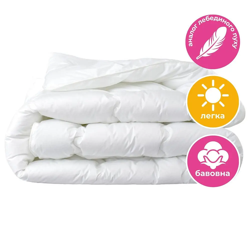 Одеяло IDEIA — Super Soft Premium перкаль облегченное 155x210 полуторное (150 г/м2) - фото 3