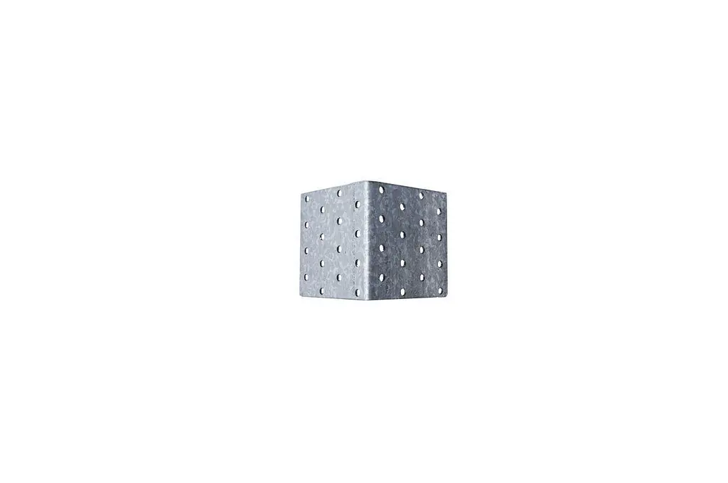 Уголок мебельный перфорированный равносторонний Apro 80 x 80 x 80 x 2 мм (в упаковке 5 шт.) - фото 3