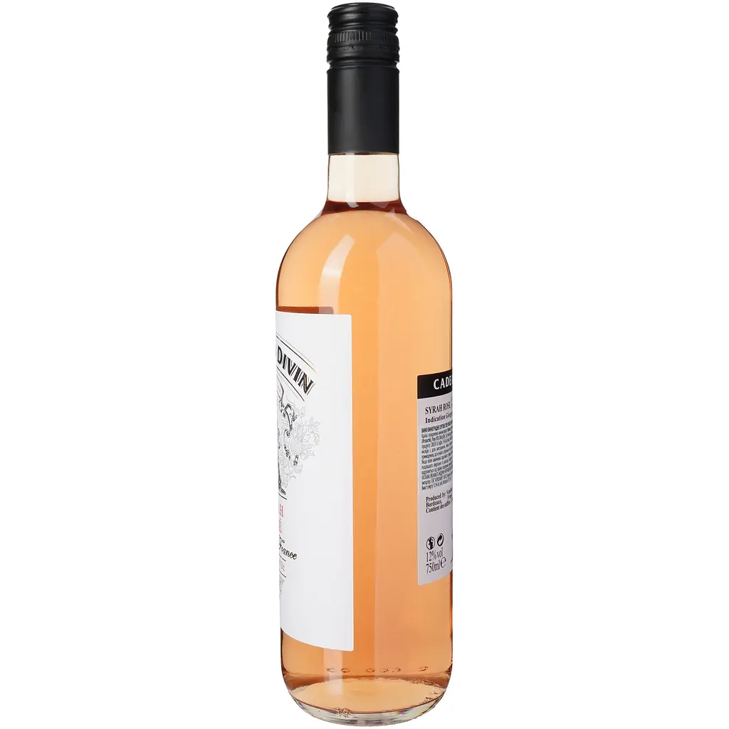 Вино Cadeau Divin Syrah Rose IGP Pays d'Oc рожеве сухе 0.75 л - фото 3