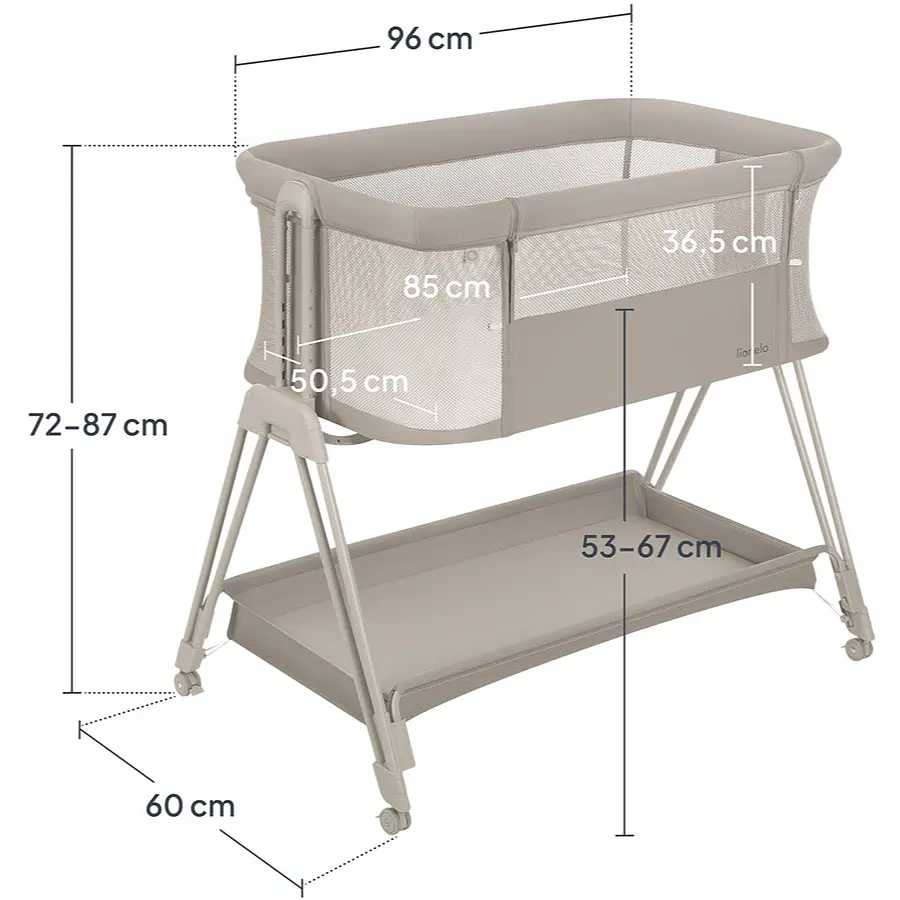 Ліжечко Lionelo Luna Beige Taupe (LO-LUNA BEIGE TAUPE) - фото 6