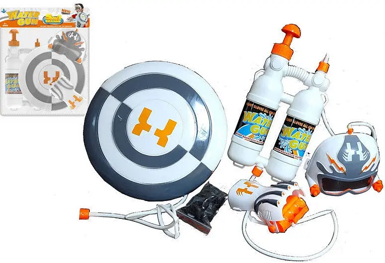 Водяна зброя рукавички зі щитом, маскою й балоном WATER GUN - фото 2