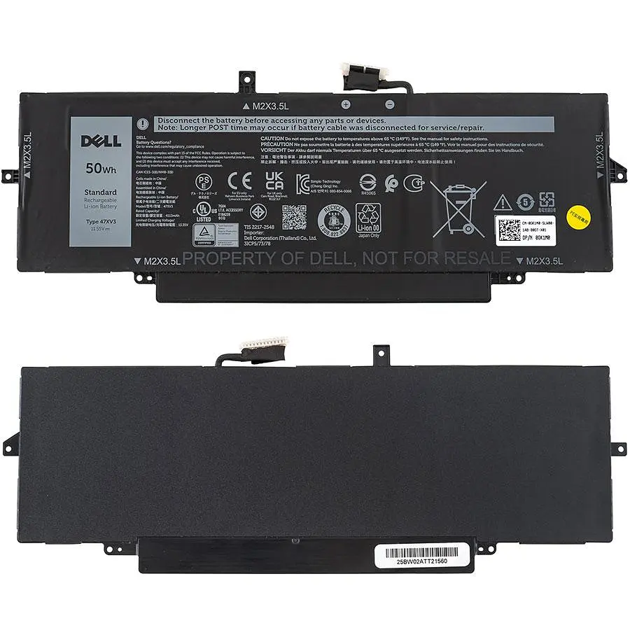Батарея для ноутбука Dell 05Y3T9 (Latitude 9330) 11.55V 50W Чорний - фото 2