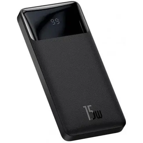 Зовнішній акумулятор Baseus PowerBank Bipow Overseas 15W 10000mAh Black (PPBD050001) - фото 2