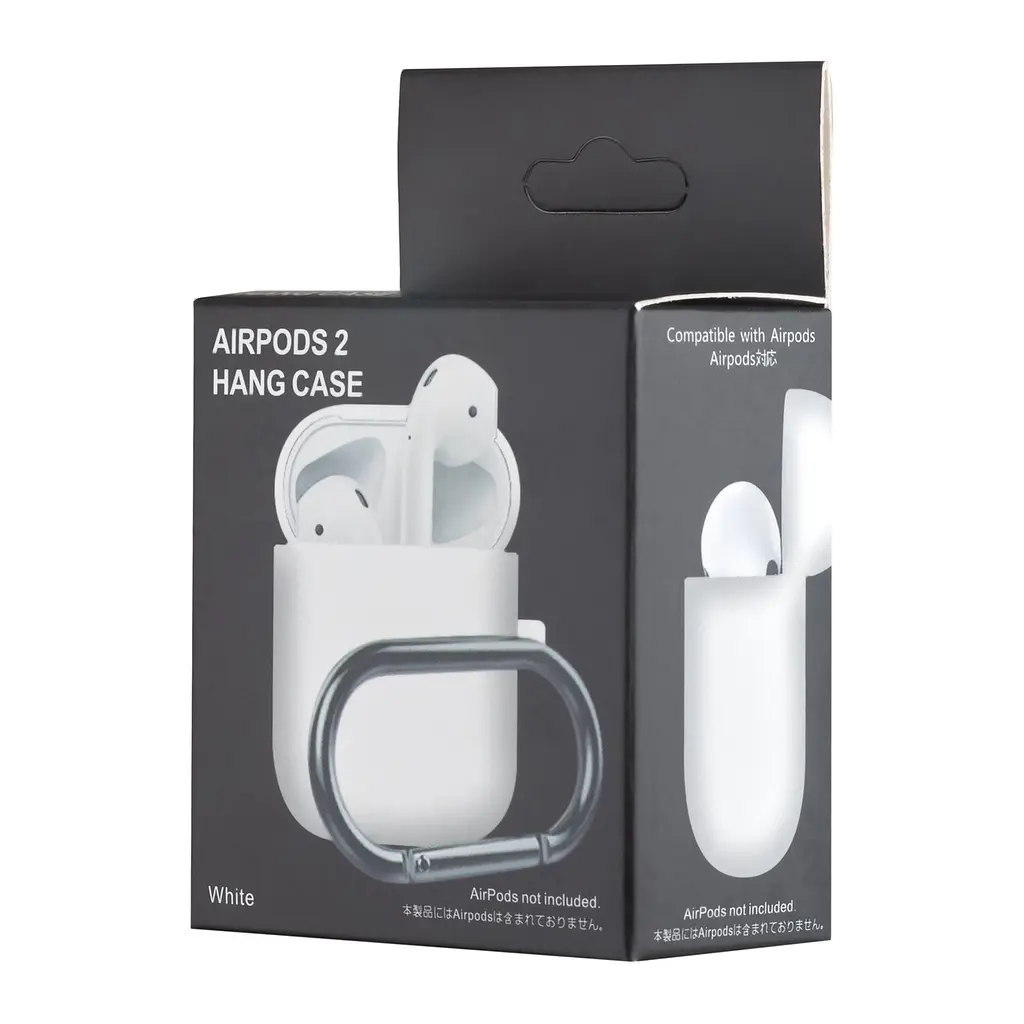 Чехол Silicone Case 1,2mm для AirPods 1/2 белый - фото 2