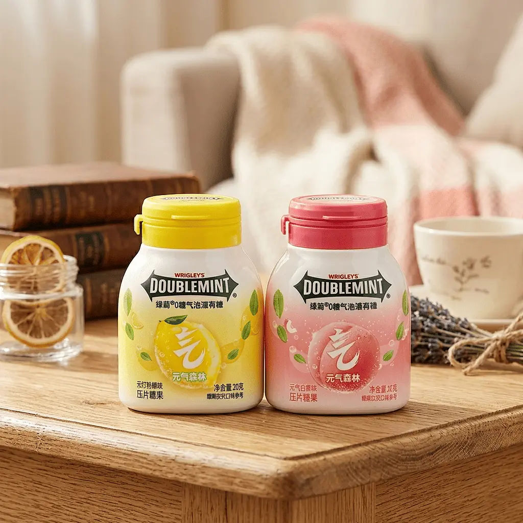 Драже Wrigley's Doublemint White Peach Flavor 20г - фото 4