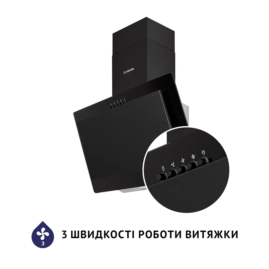 Витяжка декоративна похила Minola HDN 6124 BL LED - фото 6