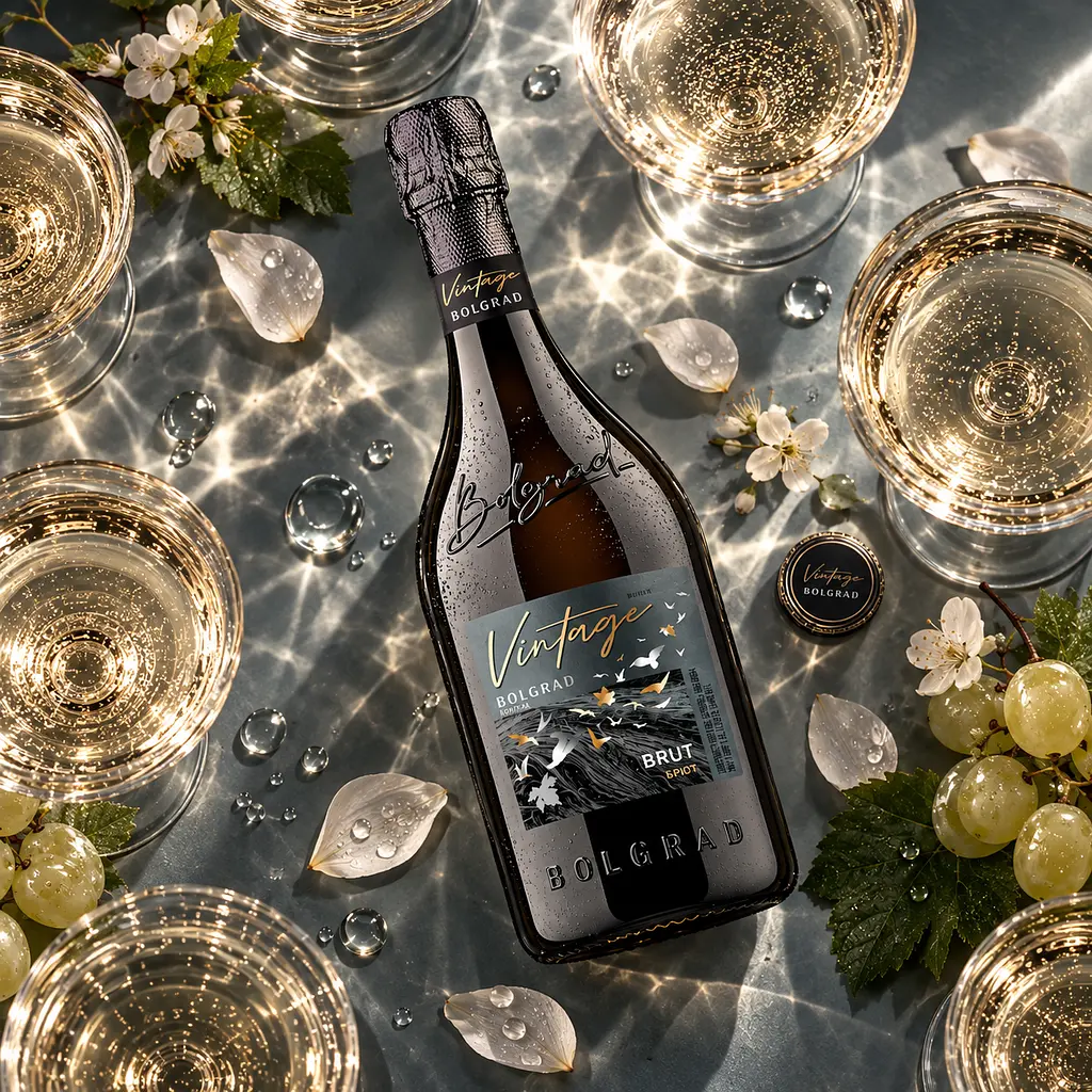 Вино ігристе 1821 Vintage Bolgrad, біле, брют, 13,5%, 0,75 л - фото 3