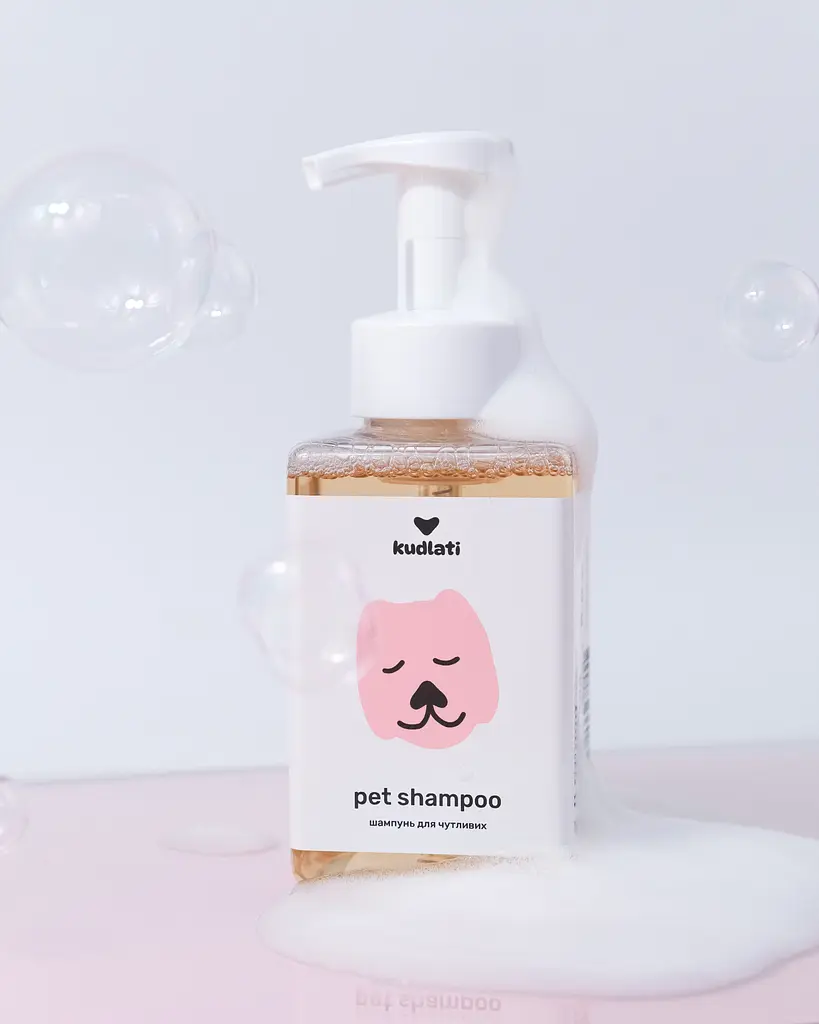 Шампунь-пенка Kudlati для чувствительной кожи питомцев 450 мл - фото 2