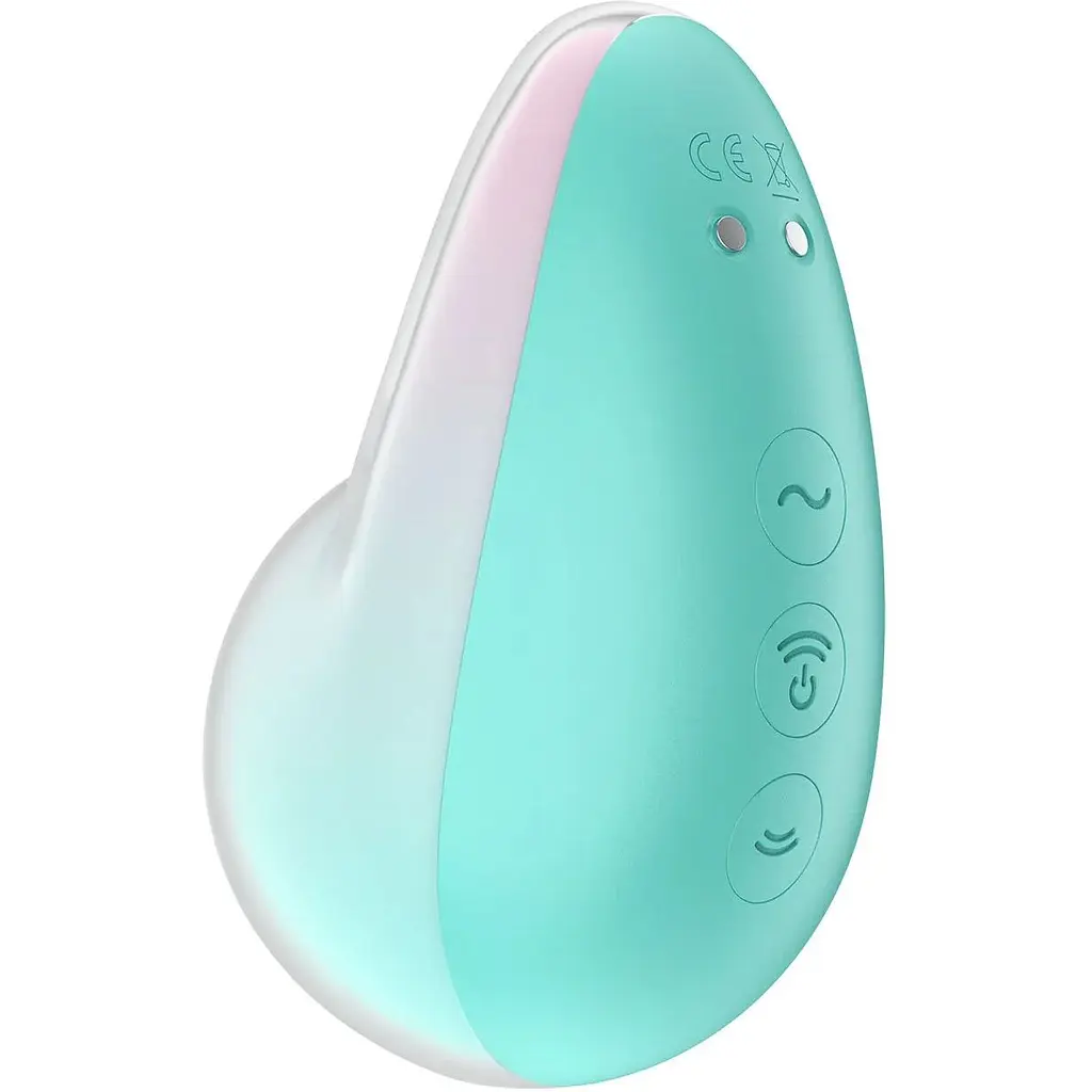 Вакуумний стимулятор з вібрацією Satisfyer Pixie Dust Mint/Pink - фото 4