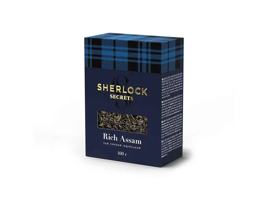Чай фасований чорний Sherlock Secrets 100 г Rich Assam