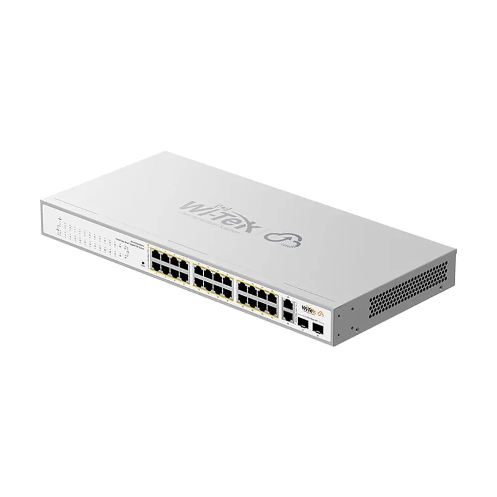 PoE-комутатор 28-портовий керований Wi-Tek WI-PCES328GFH гігабітний 24x1000Mbps PoE+, 2x1000Mbps Uplink, 2xSFP, 235W, Cloud, ONVIF (73-00255) - фото 5