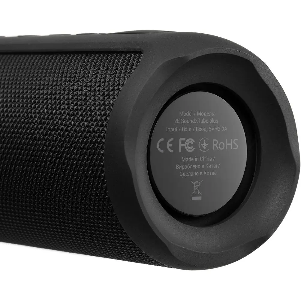 Портативна Bluetooth-колонка 2E SoundXTube PLUS 40W TWS, Wireless, Waterproof Black - фото 5