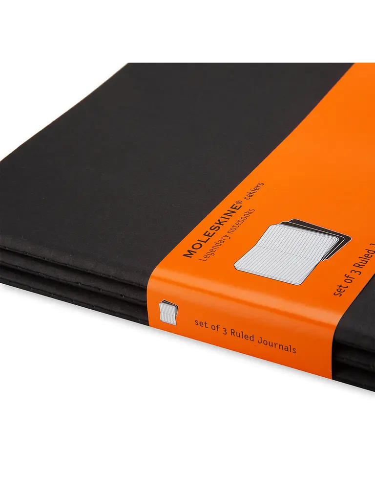 Записник Moleskine Cahier великий, Лінійка Чорний (QP321) - фото 2