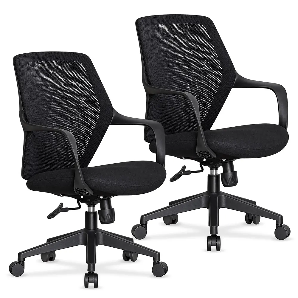 Комплект (2 шт) кресло Mealux Arco Black (арт. HF-B10 F/B-X2)