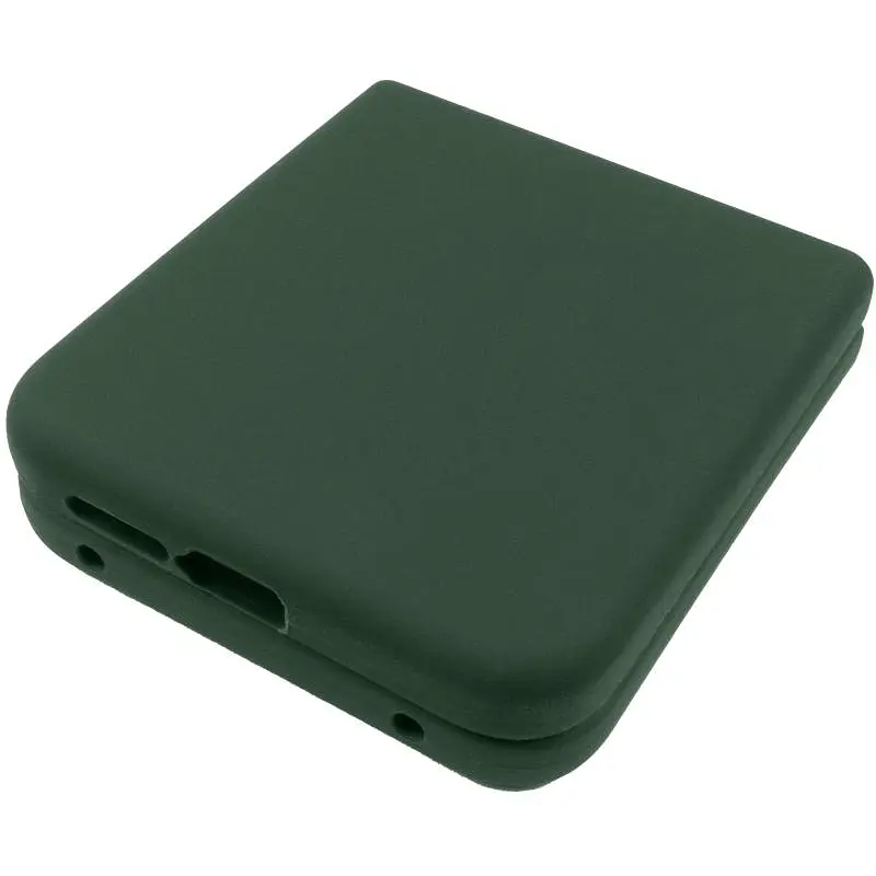 Чехол Foldables Silicone Cover Lakshmi (AAA) для Motorola Razr 50 Ultra Зеленый / Cyprus Green - фото 4