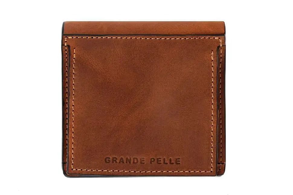 Портмоне Lettera с монетницей терракот GRANDE PELLE 10х10х2.5 см acs0032121 - фото 4