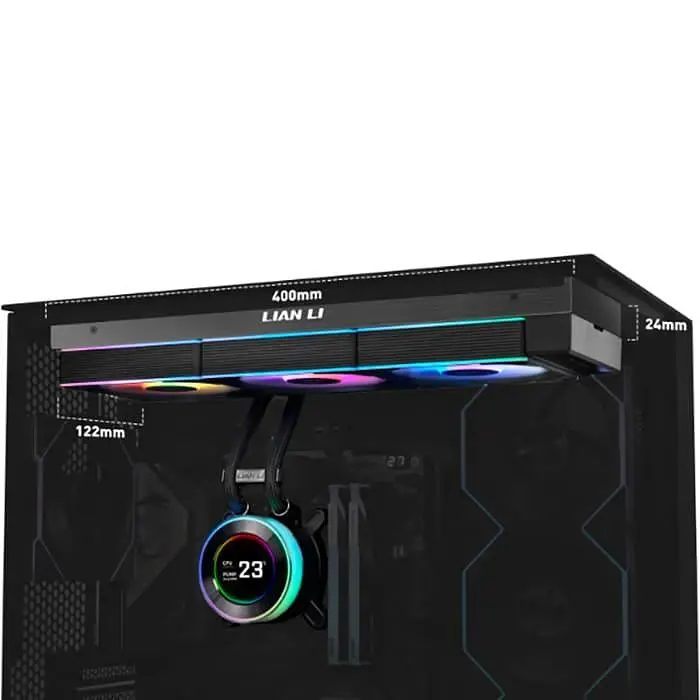 СВО Lian Li HydroShift II LCD-C 360TL Black (G89.GHS2LCD36TB.00) - фото 3