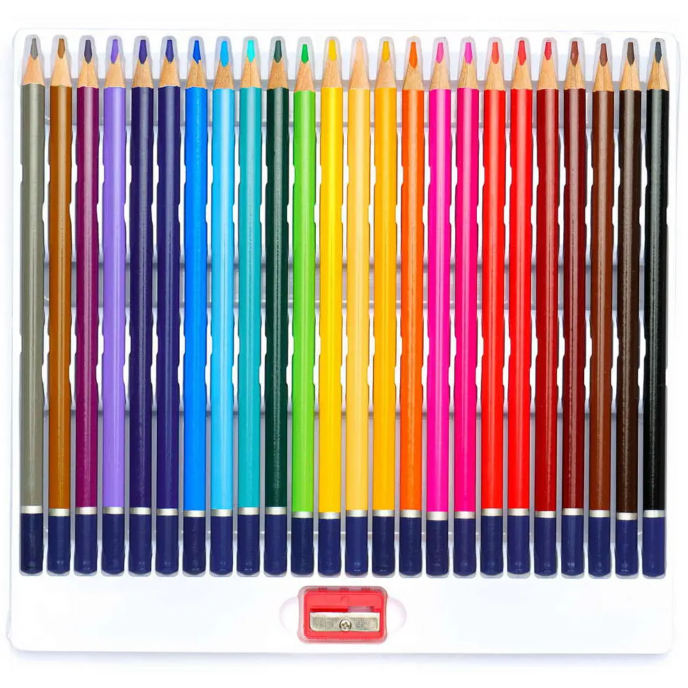 Олівці кольорові Школярик з точилкою 24 кольори (312110003-UA) - фото 2