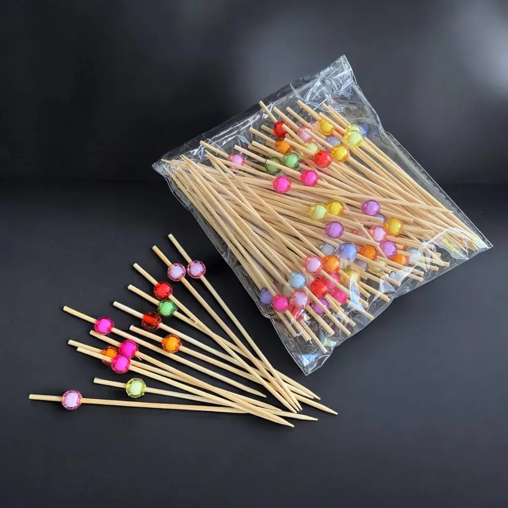 Шпажки для канапе, Перлина, 12 см, 100 шт., власне виробництво, дерево, для канапе, закусок, фруктів, десертів - фото 9