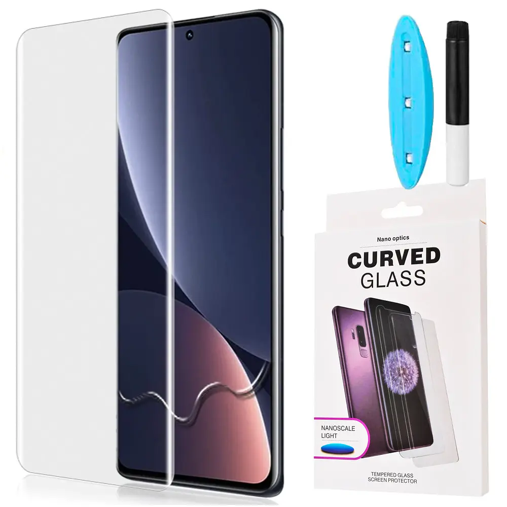 Защитное стекло DK для Oppo Reno11 UV Curved 015456 clear 2 шт. - фото 3