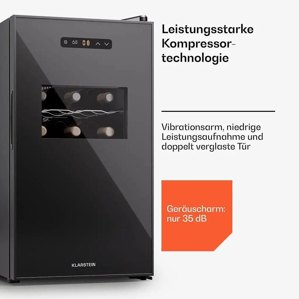 Винный холодильник Klarstein Silent Vino 18 Uno (10045378) - фото 6