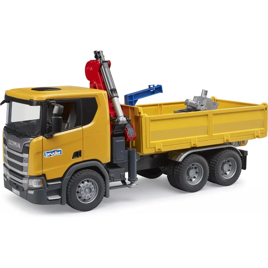 Масштабна модель автомобіля Bruder Scania Super 560R з краном-маніпулятором 1:16 з аксесуарами (03551) - фото 7