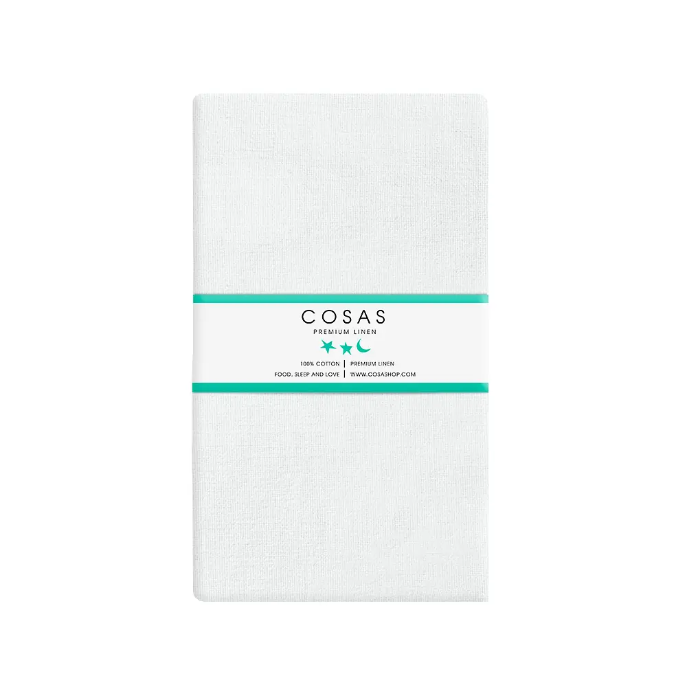 Простирадло на резинці Cosas Snow 160х200х20 см (White_160х200x20) - фото 4