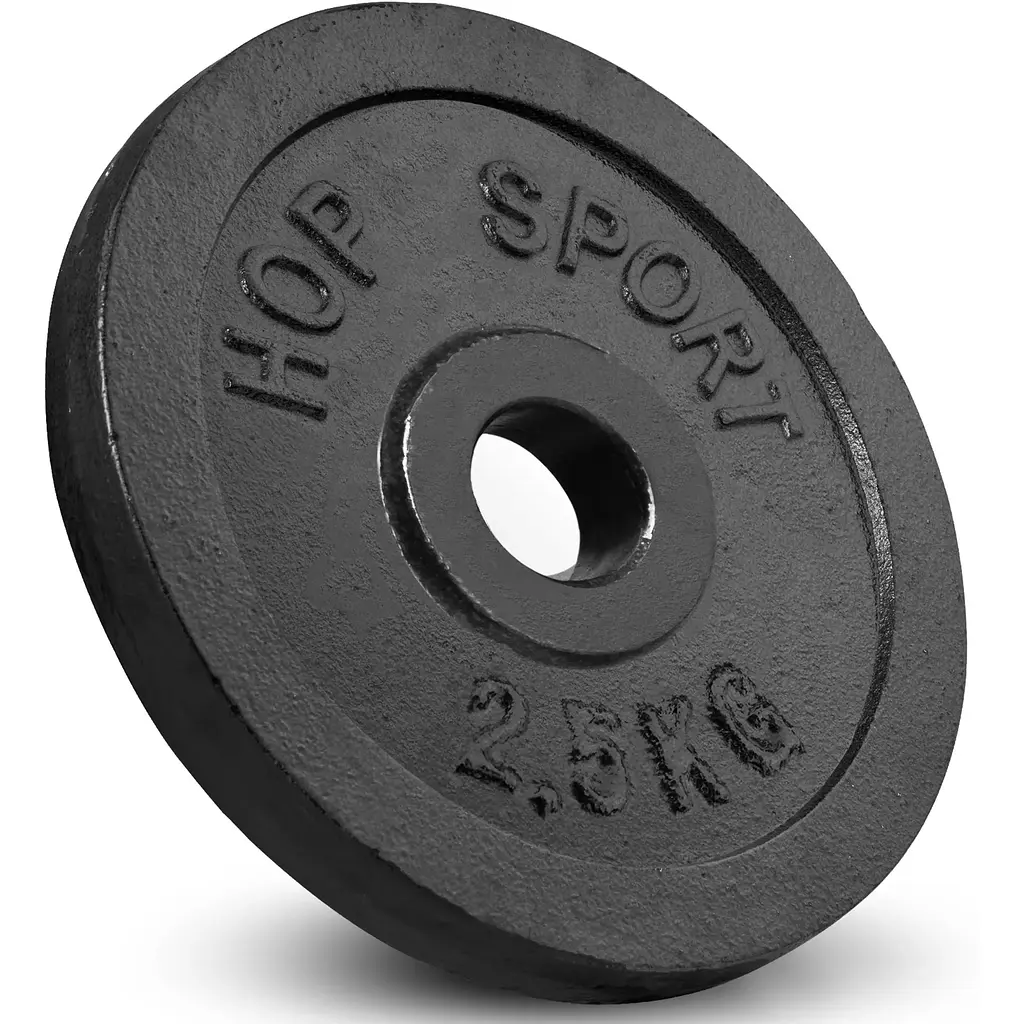 Набір Hop-Sport Strong 119кг з прямим, W-подібним і гантельними грифами - фото 4