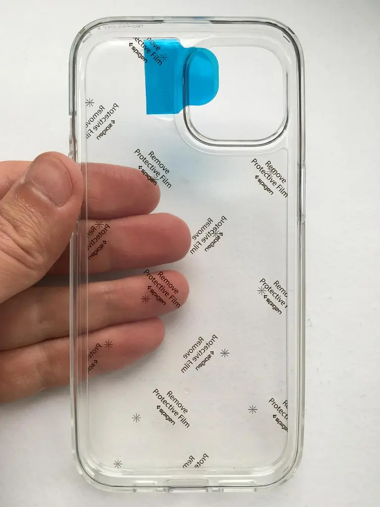 Чохол протиударний Spigen AirSkin Hybrid для iPhone 15 Crystal Clear Прозорий ACS06785 - фото 4