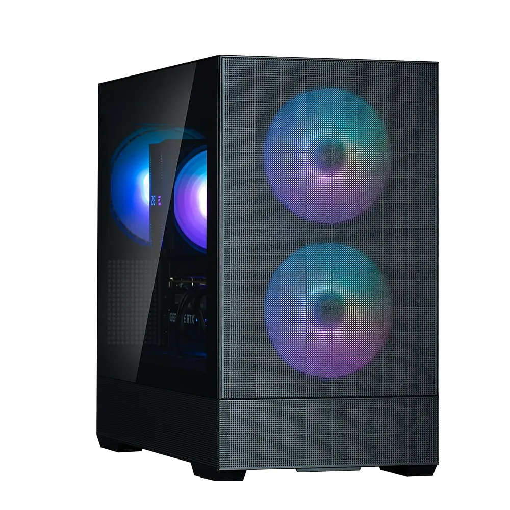 Zalman Корпус P30 AIR без БП, 1xUSB3.0, 1xUSBType-C, 3x140мм ARGB, VGA 392мм, LCS ready, TG Side Panel, mATX, чорний - фото 8