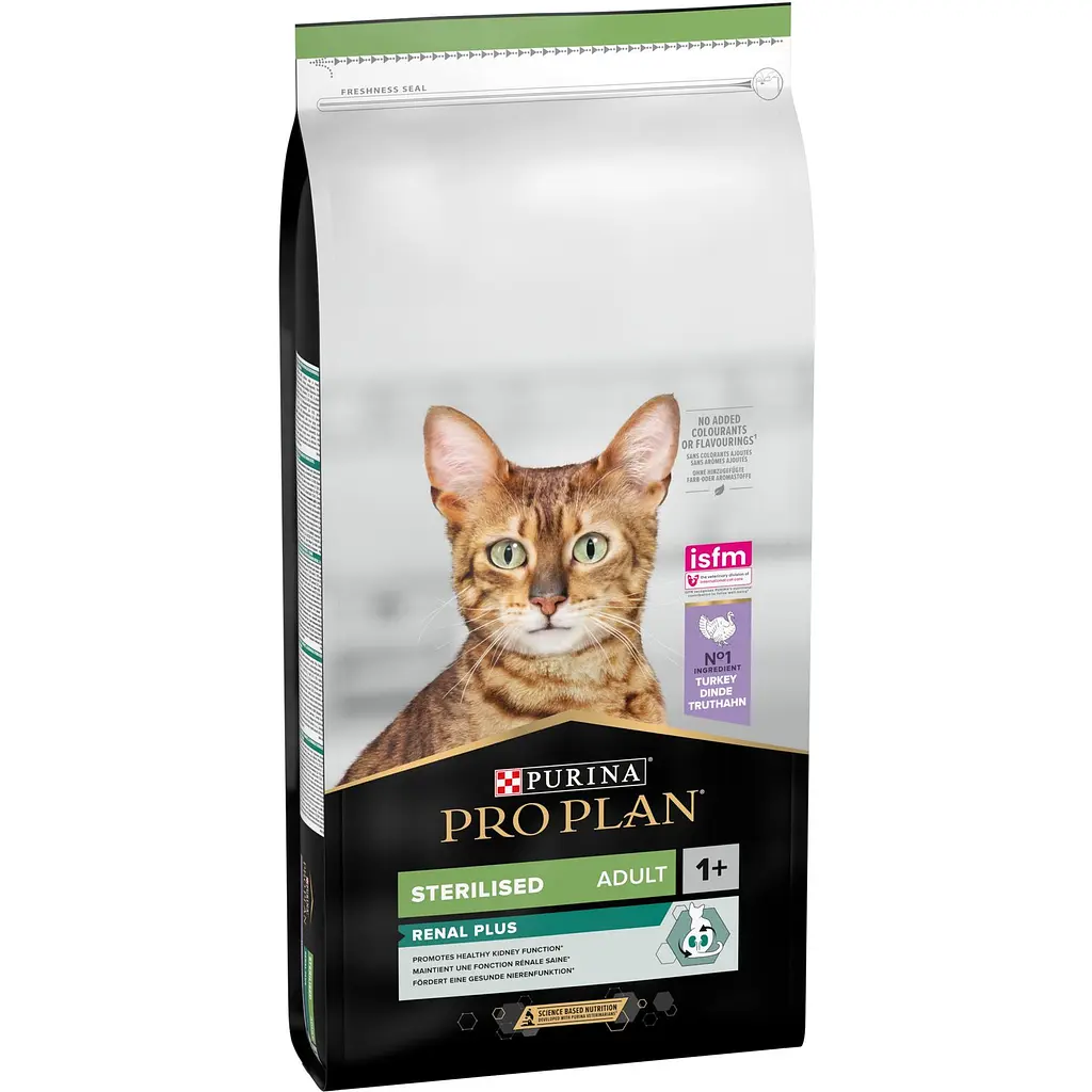 Сухий корм Purina Pro Plan Sterilised Adult 1+ Renal Plus для дорослих котів після стерилізації з індичкою 14 кг - фото 2