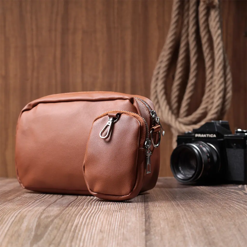Жіноча сумка крос-боді Vintage з монетницею з екошкіри 19.5х12.5х6.5 см sum0026986 - фото 10