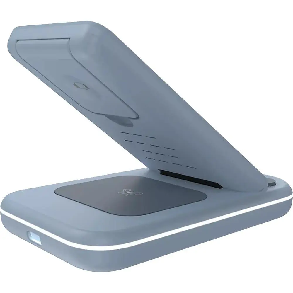 Зарядное устройство Canyon WS-304 3 в 1 QI Blue (CNS-WCS304BL) - фото 3