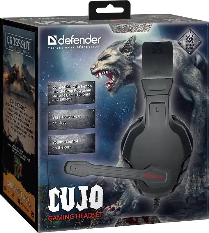 Гарнитура Defender Cujo 3.5 мм Black-Red (64505) - фото 4