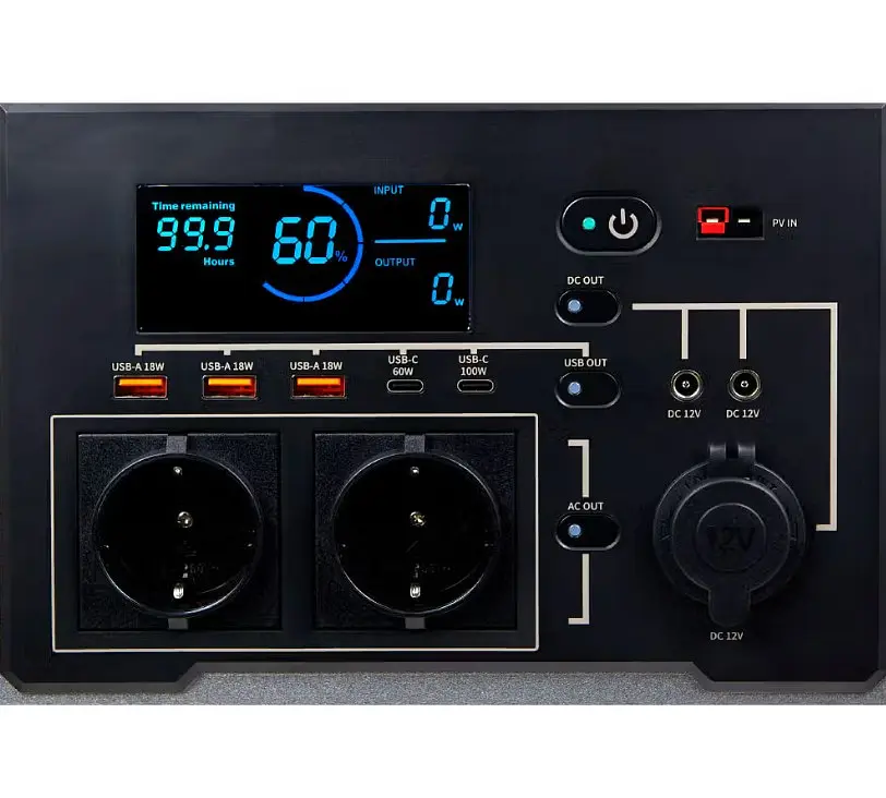 Зарядна станція EnerSol 2000 Вт / 1600 Вт⋅год / LiFePO4 (EPB-2000NF) - фото 6