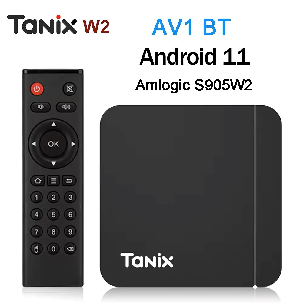 Tanix W2 4/64Gb Amlogic S905W2, Смарт ТВ приставка медіаплеєр 4K HDR, налаштування Android ATV 11 у подарунок, YouTube та фільми без реклами (Tanix W2 4/64Gb) - фото 2