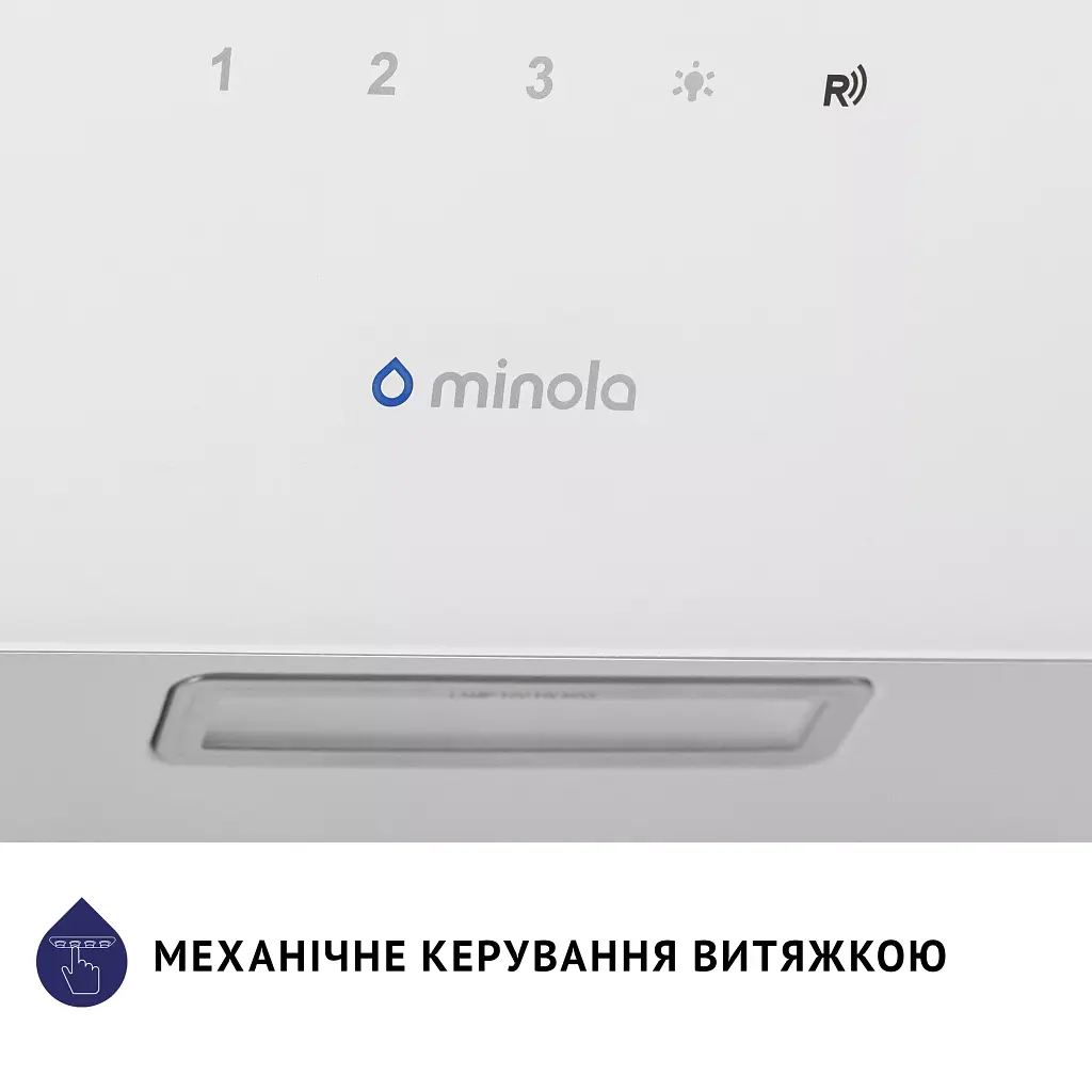 Витяжка декоративна похила Minola HVS 5224 WH 700 LED - фото 9