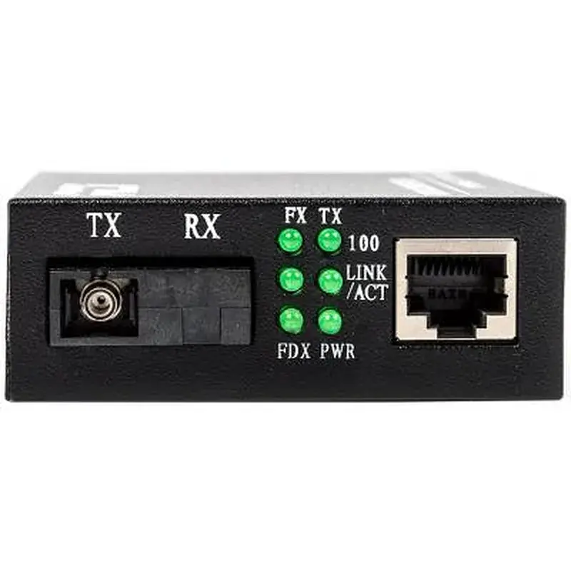 Медіаконвертер RCI 100M, 20km, SC, RJ45, Tx 1550nm, standart size metal case (RCI902W-FE-20-R) - фото 2