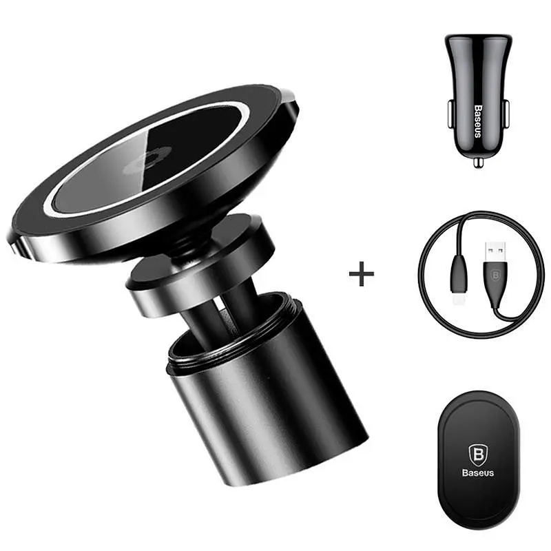 Автомобільний тримач холдер із БЗУ Baseus Big Ears Car Mount Wireless Charger WXER-01 - фото 3