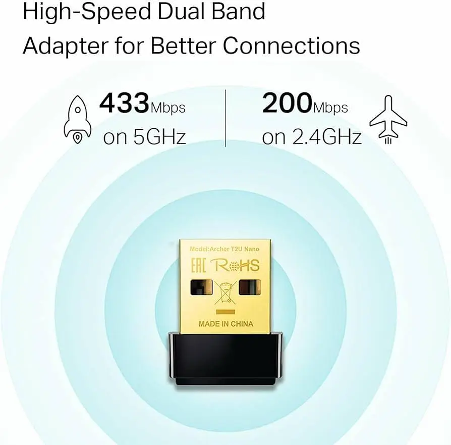 Wi-Fi USB-адаптер TP-Link Archer T2U NANO AC600 - фото 3