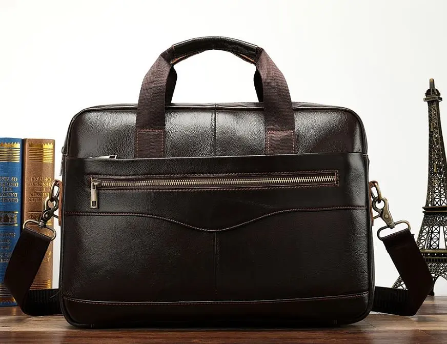 Чоловіча шкіряна сумка Vintage 40х29,5х7 см sum0012312 - фото 3