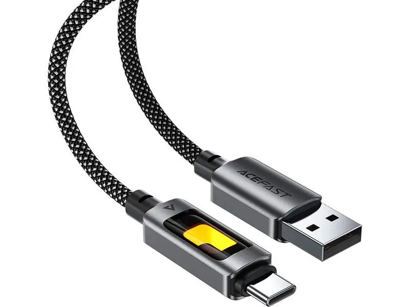 Кабель USB Type-C Acefast C21-04 USB Type-A to USB Type-C 2.0 60W 1.2m Black (6974316284673) - фото 4