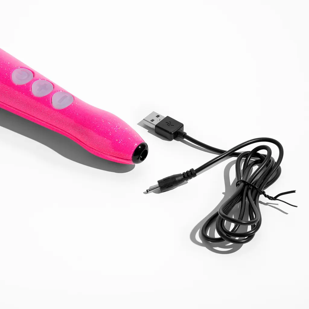Вібромасажер DOXY Die Cast 3R Hot Pink, дуже потужний, перезаряджуваний, металевий корпус - фото 4