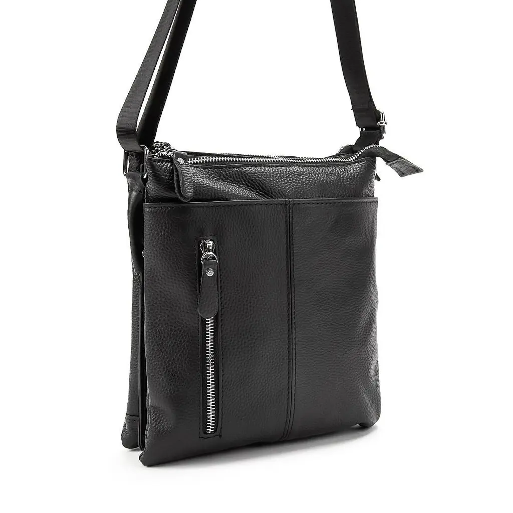 Шкіряний месенджер на три відділи Tiding Bag M56-3639A - фото 2