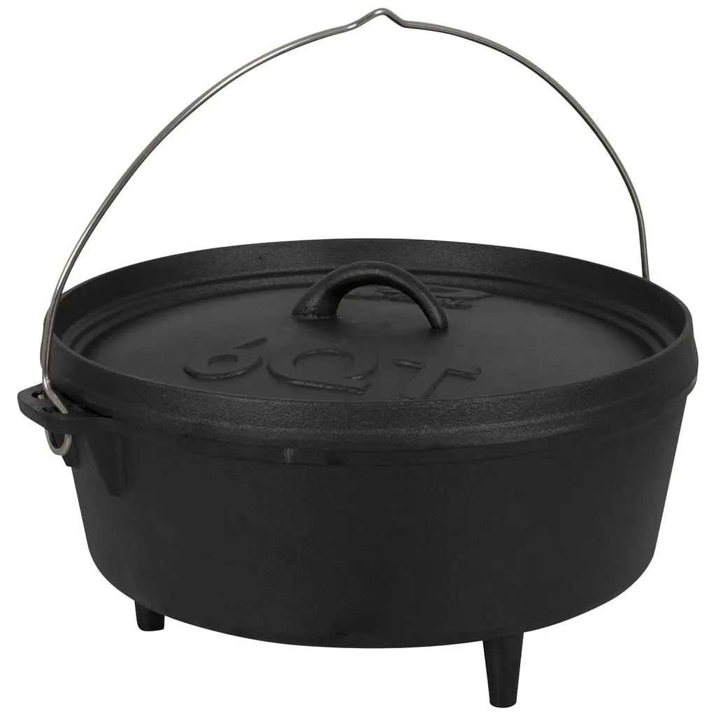 Казан з кришкою Bo-Camp Dutch Oven Cast Iron 31 cm / 5 L Black (2122410) - фото 5