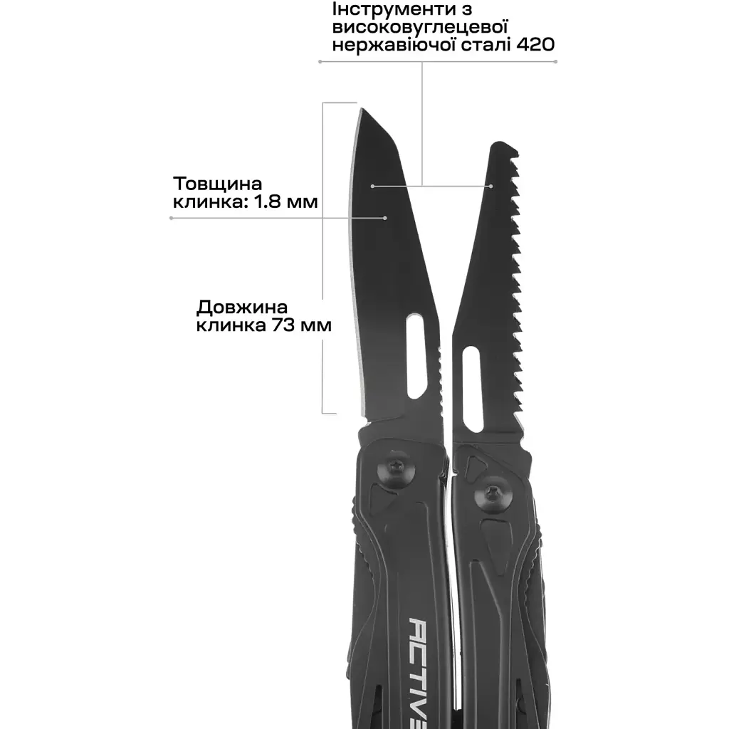 Мультитул Active Universal Tool Black - фото 8