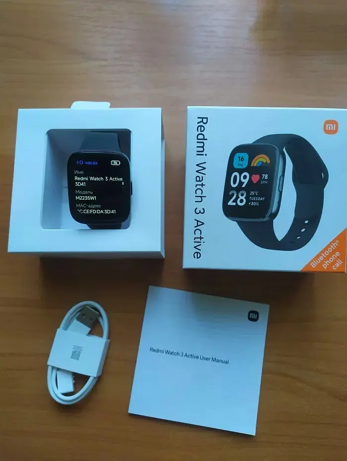 Розумний годинник Xiaomi Redmi Watch 3 Active M2235W1 (BHR7266GL) з функцією дзвінка чорні - фото 4