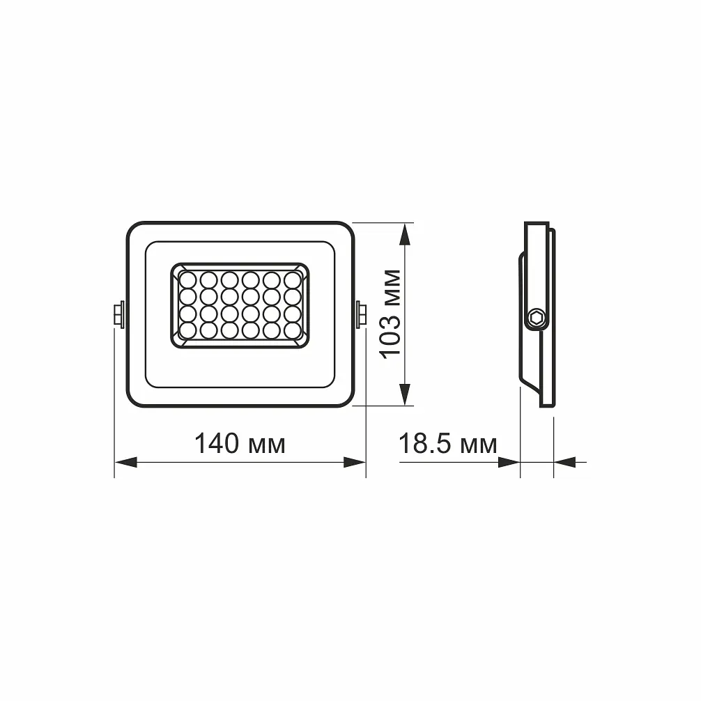 LED прожектор Videx F2e 20W 5000K (26329-000) - фото 6