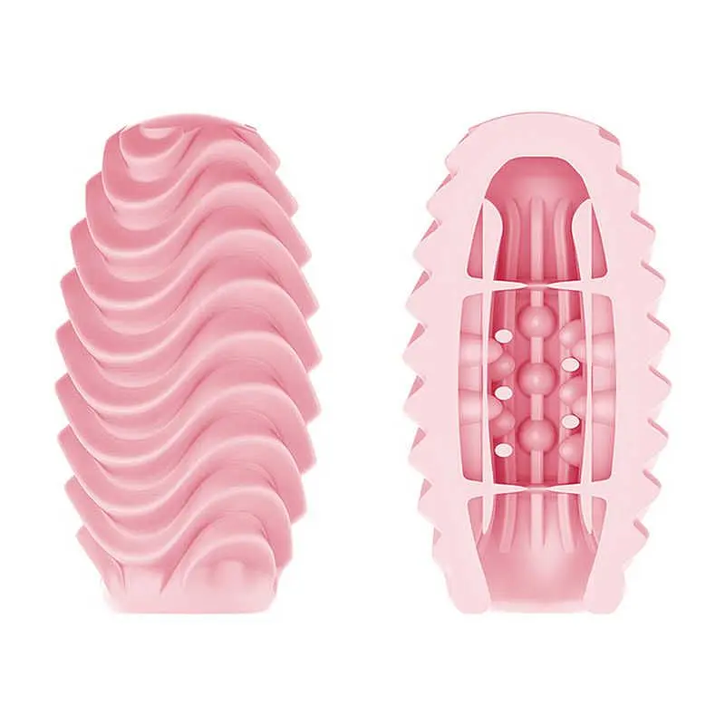 Мастурбатор-яйце Pretty Love Passionate Double Sided Egg, 8.6х4.6 см (рожевий) - фото 4